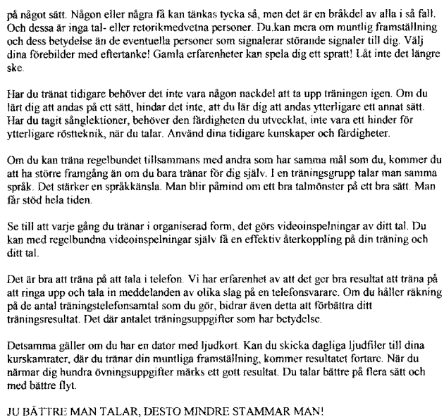 ATT AVHJÄLPA UTTALSFEL 001